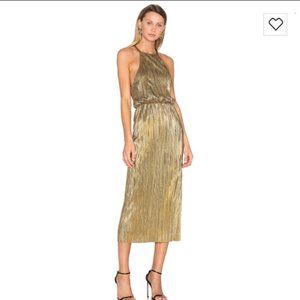 House of Harlow 1960 Farrah Gold Dress